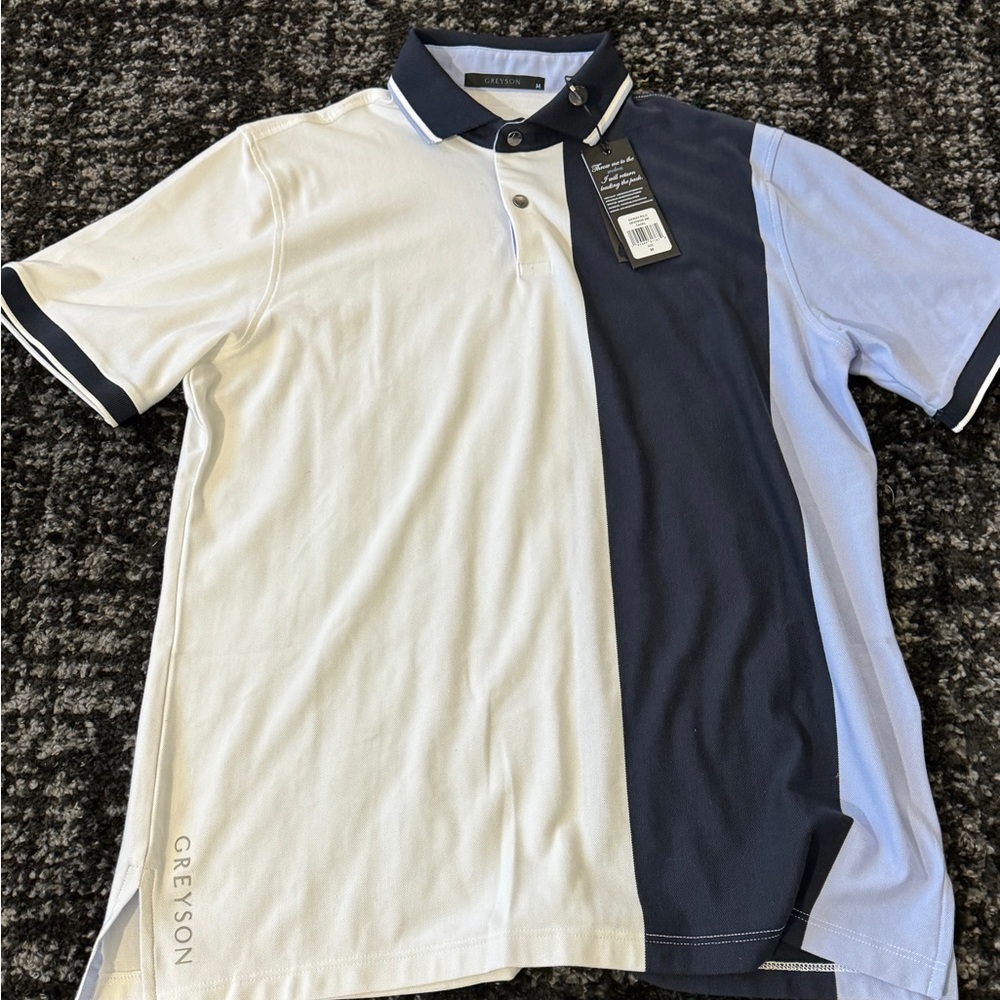 Greyson Golf Polo Shirt Mens Short Sleeve Activewear size Medium BNWT